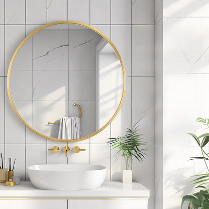 Round Wall Mounted Bathroom Mirror