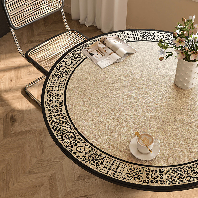 Round waterproof table mat