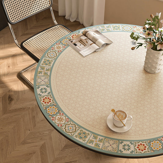 Round waterproof table mat