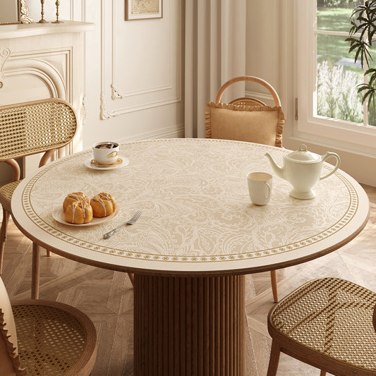 Round waterproof table mat