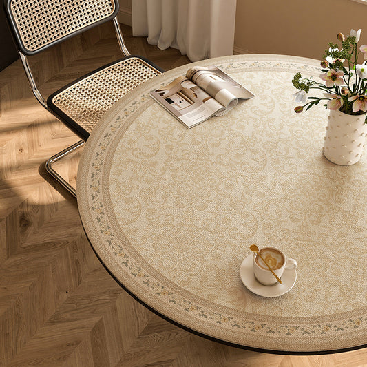 Round waterproof table mat