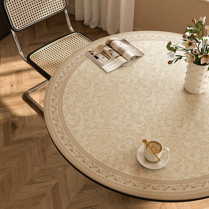 Round waterproof table mat