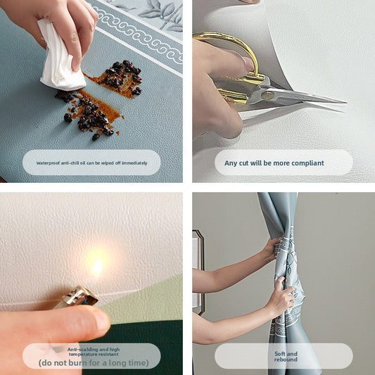 Round waterproof table mat