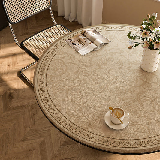 Round waterproof table mat
