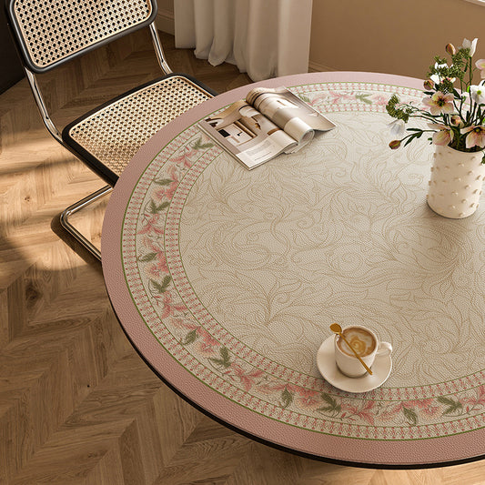 Round waterproof table mat