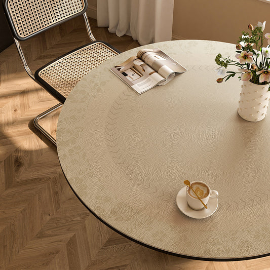 Round waterproof table mat