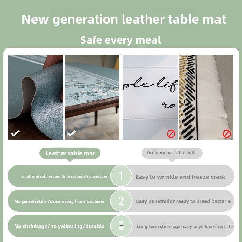 Round waterproof table mat