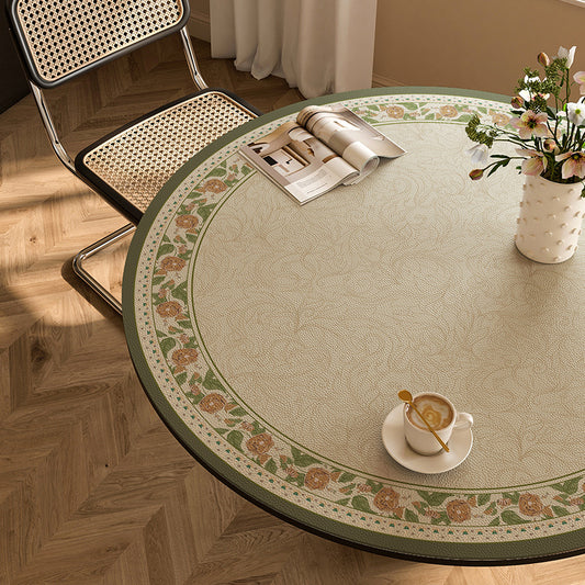 Round waterproof table mat
