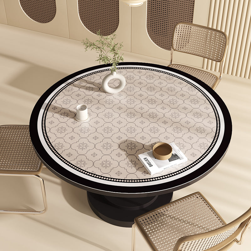 Round waterproof table mat