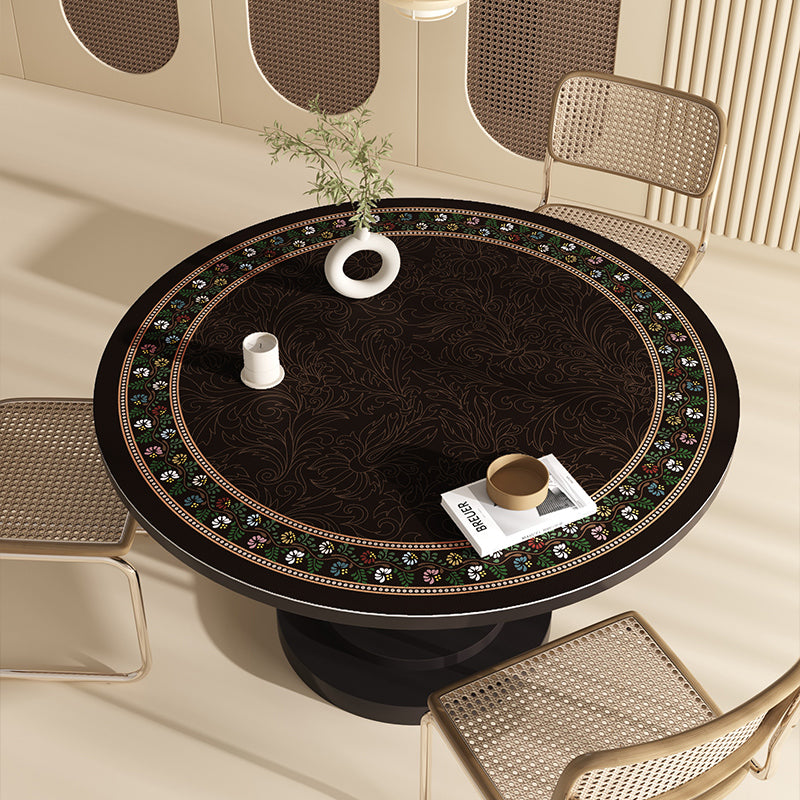 Round waterproof table mat