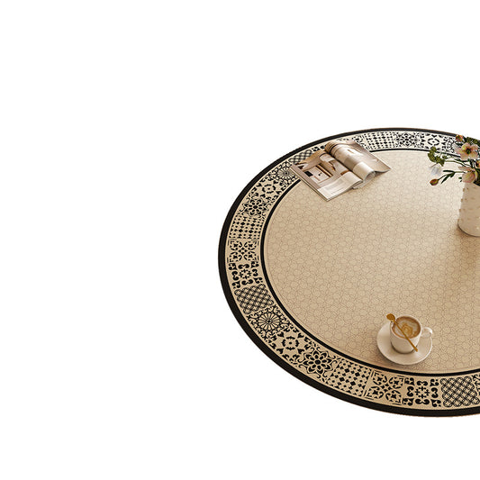 Round waterproof table mat