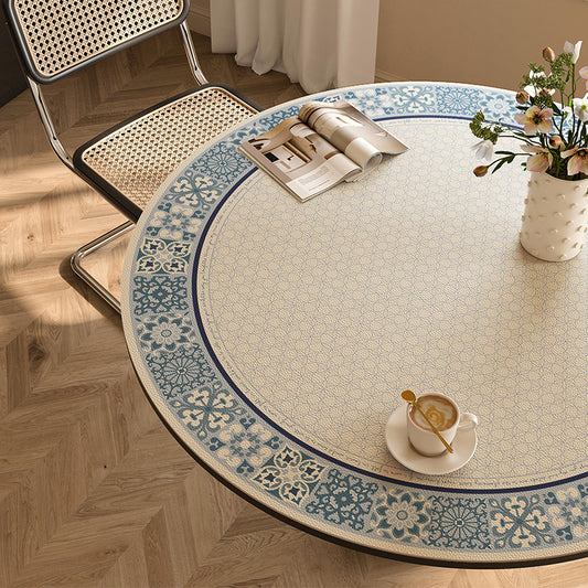 Round waterproof table mat