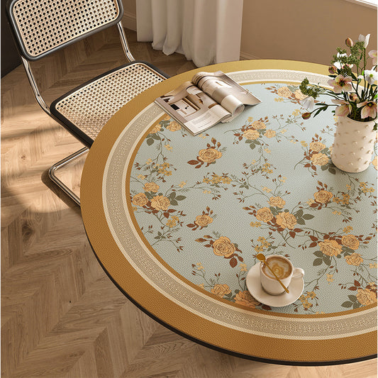 Round waterproof table mat