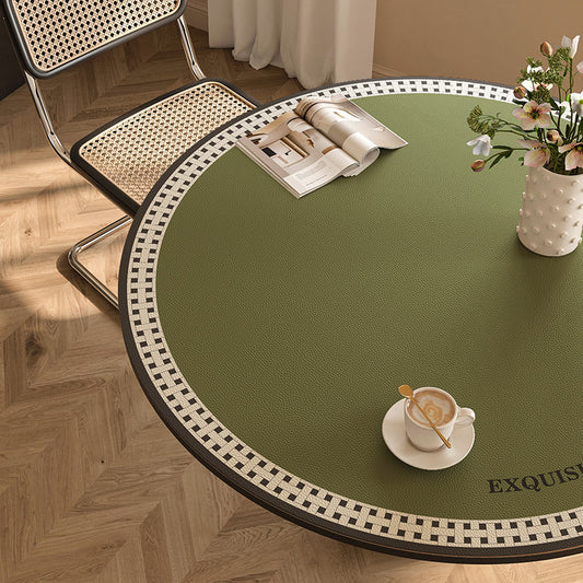 Round waterproof table mat