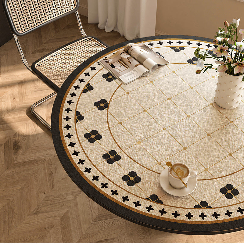 Round waterproof table mat