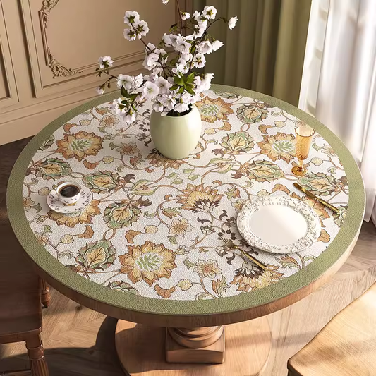 Round waterproof table mat