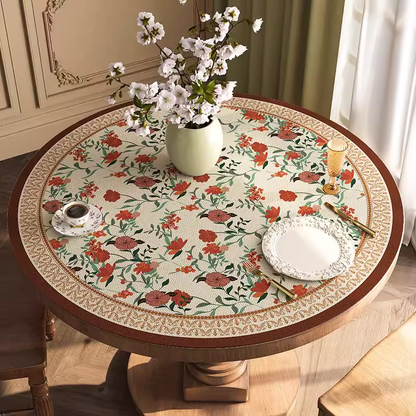 Round waterproof table mat