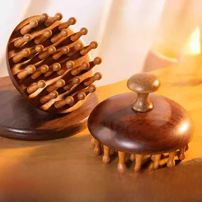 Round Wooden Comb