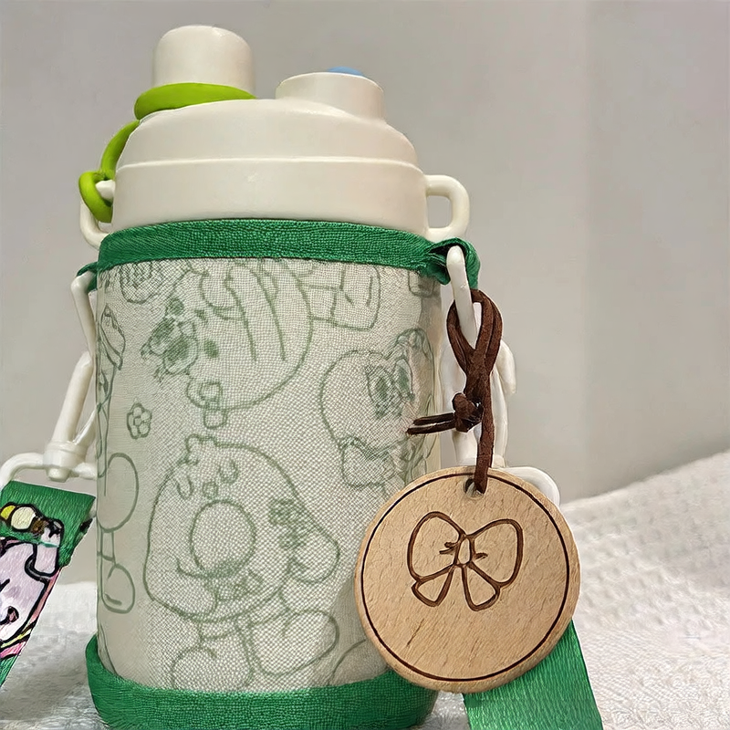 Round wooden tag