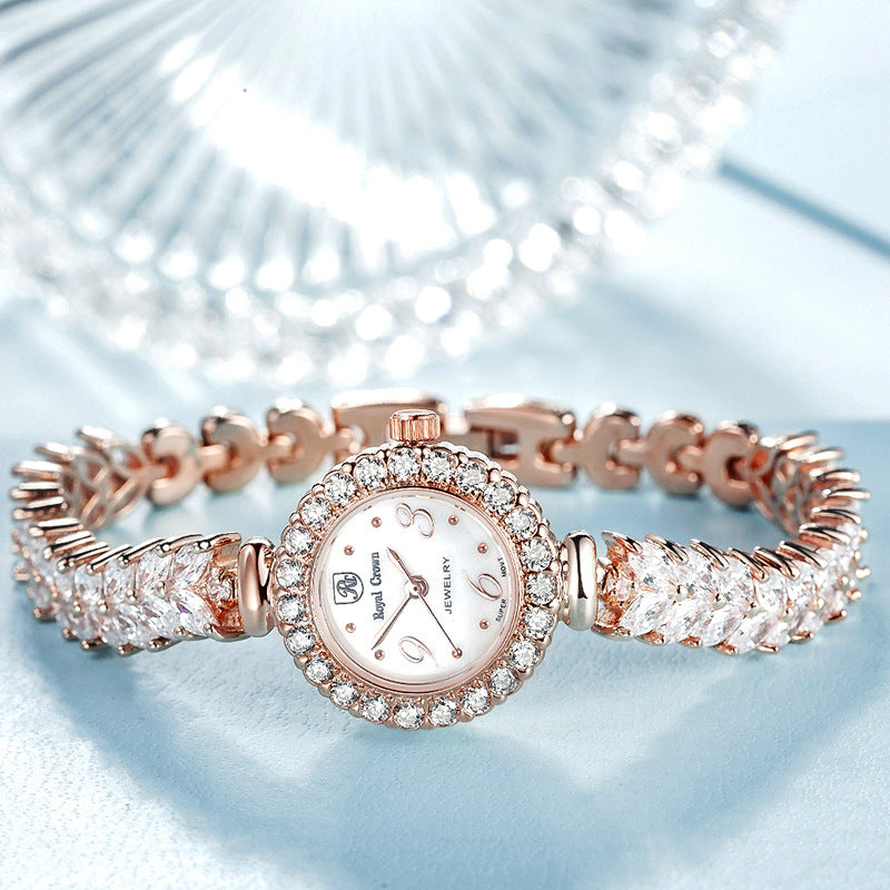 Royal Crown Diamond Bracelet Watch for Women