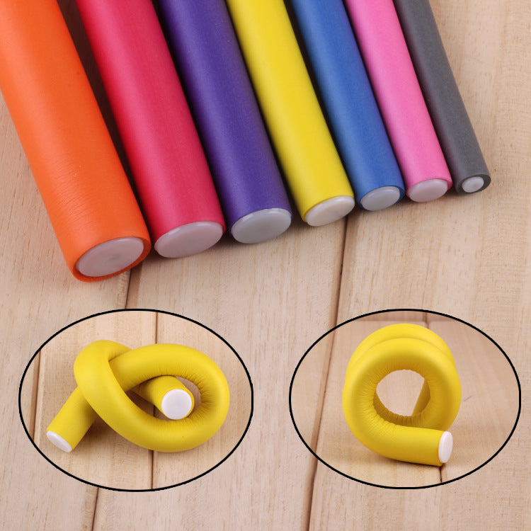 rubber curling rod