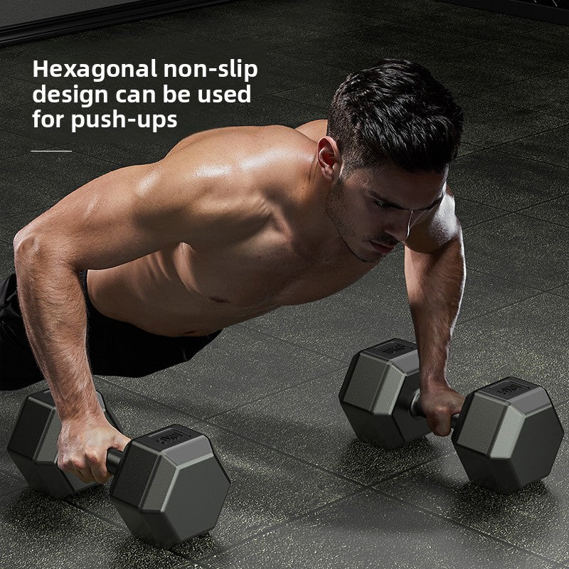 rubber dumbbells