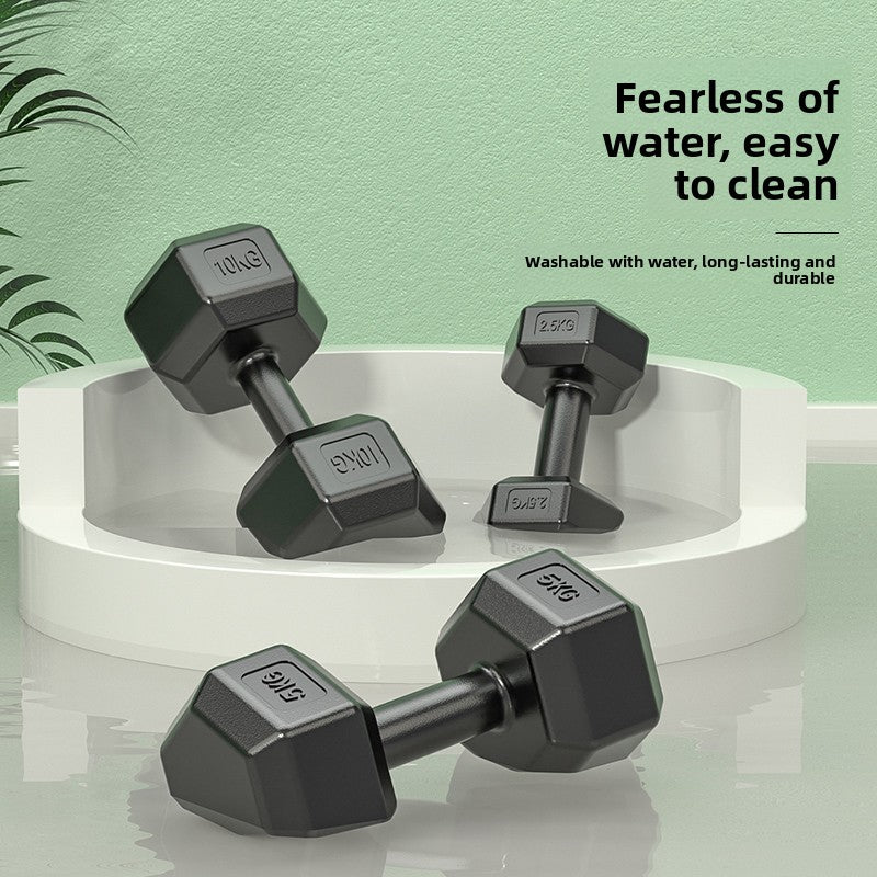 rubber dumbbells