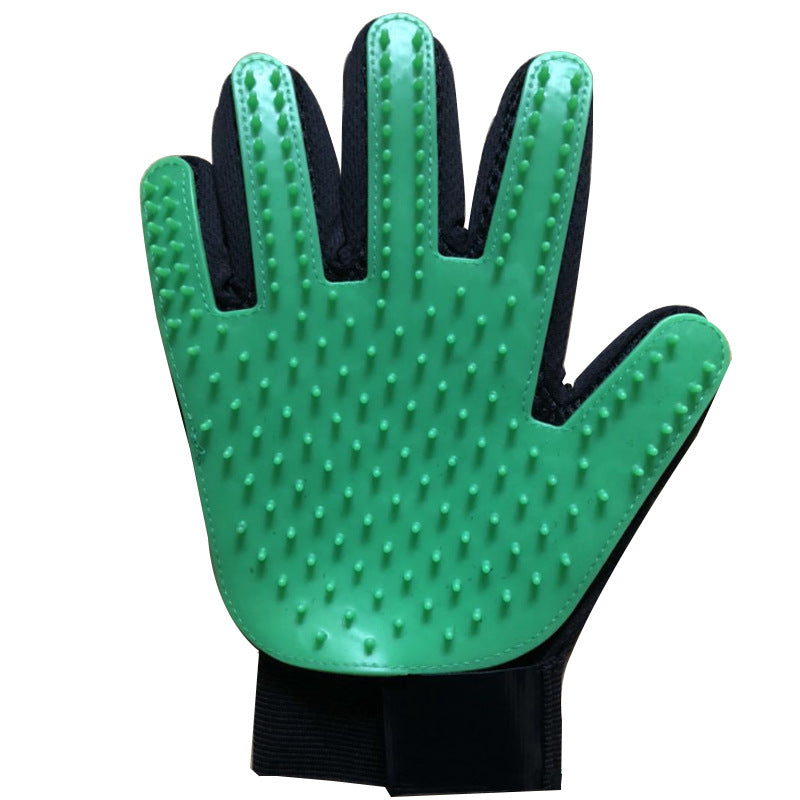 Rubber Pet Grooming Gloves for Cats and Dogs