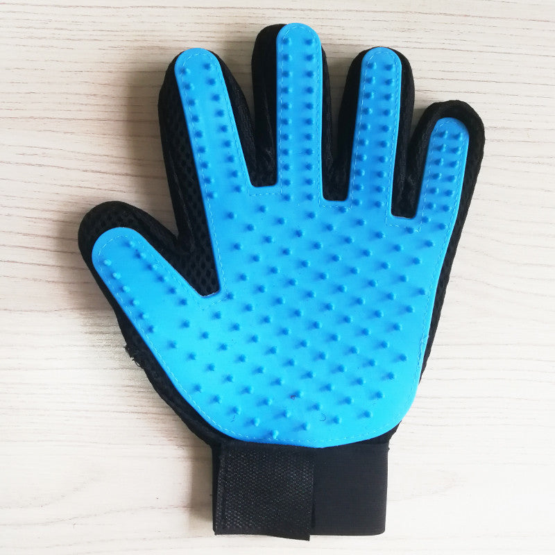 Rubber Pet Grooming Gloves for Cats and Dogs