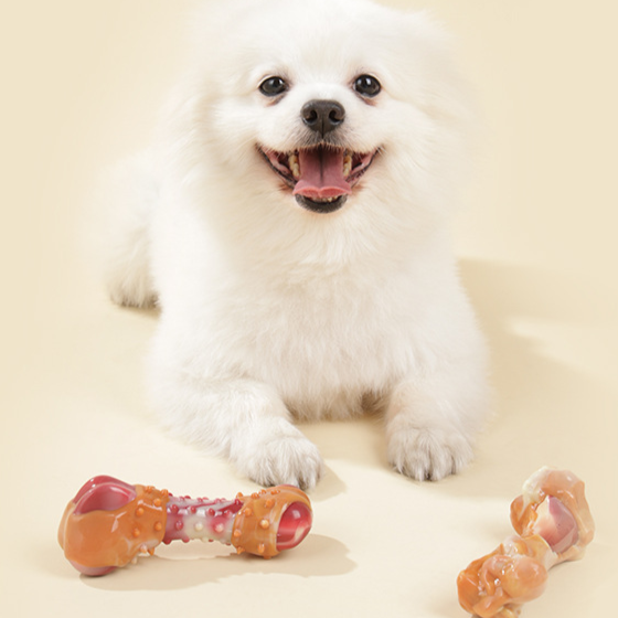 Rubber Teething Dog Toy