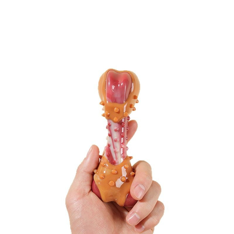 Rubber Teething Dog Toy