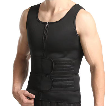Rubber Waist Cincher Sweat-Inducing Fitness Shapewear Vest
