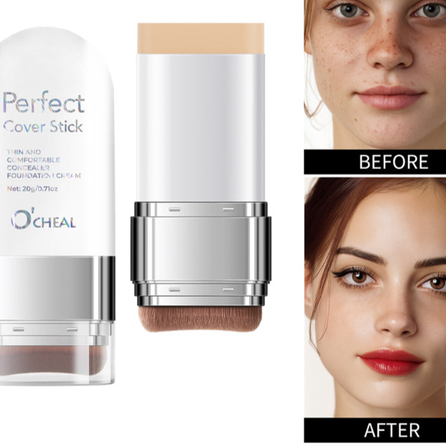 Rubberized foundation stick