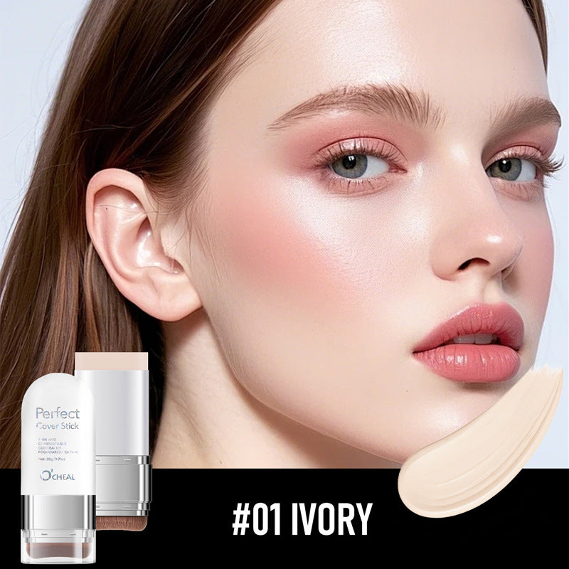 Rubberized foundation stick