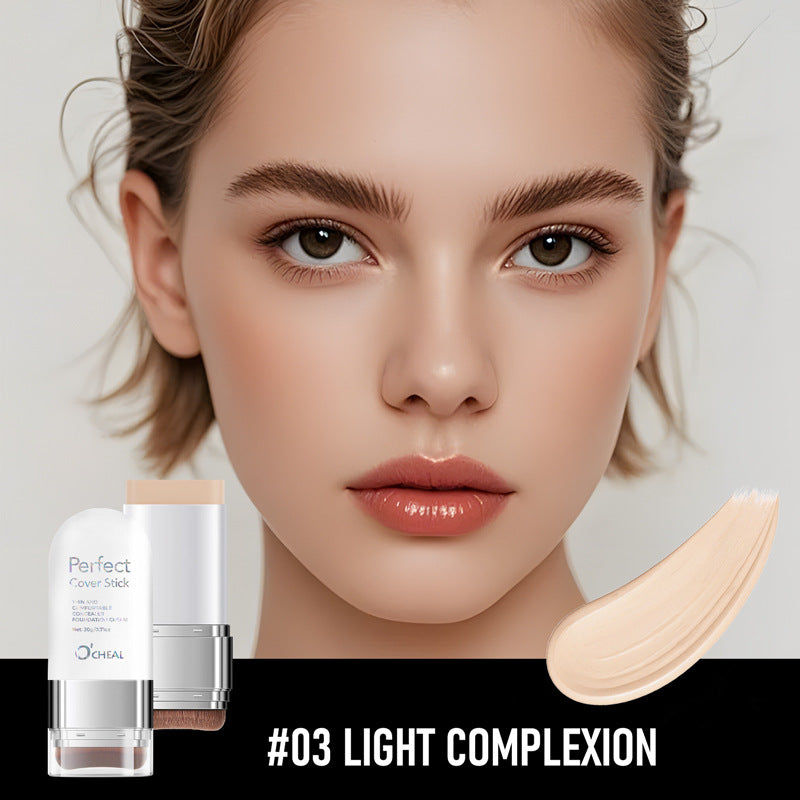 Rubberized foundation stick