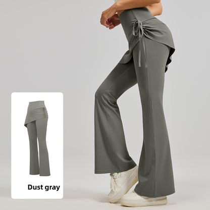 Ruched Flared Yoga Pants
