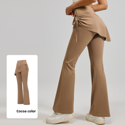 Ruched Flared Yoga Pants