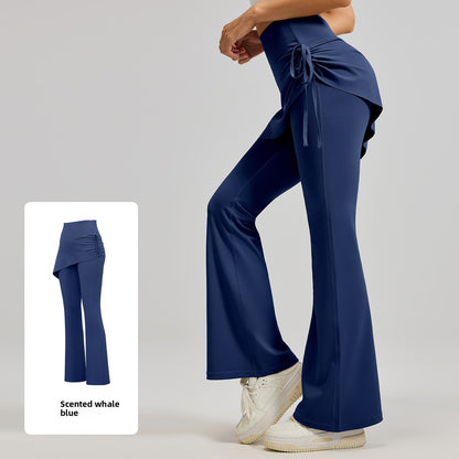 Ruched Flared Yoga Pants
