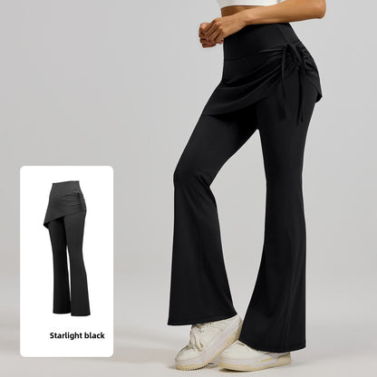 Ruched Flared Yoga Pants