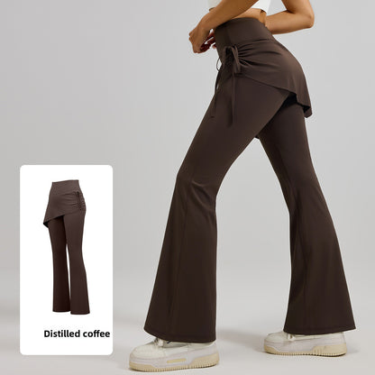 Ruched Flared Yoga Pants