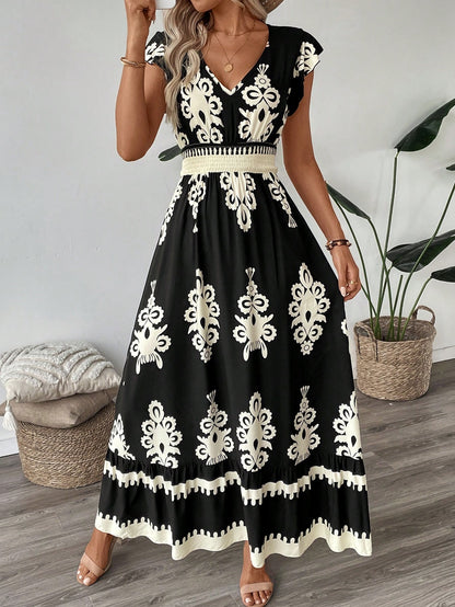 Ruffled A- line skirt