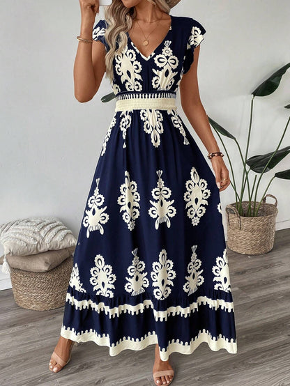 Ruffled A- line skirt