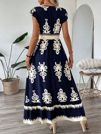 Ruffled A- line skirt