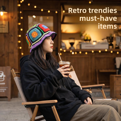 Ruffled Edge Knitted Bucket Hat