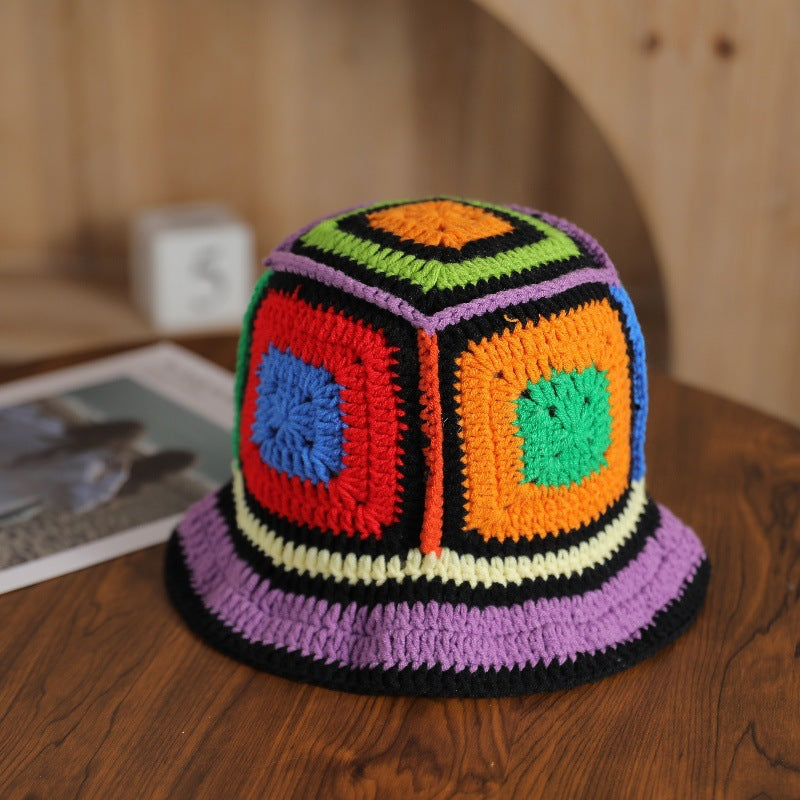 Ruffled Edge Knitted Bucket Hat