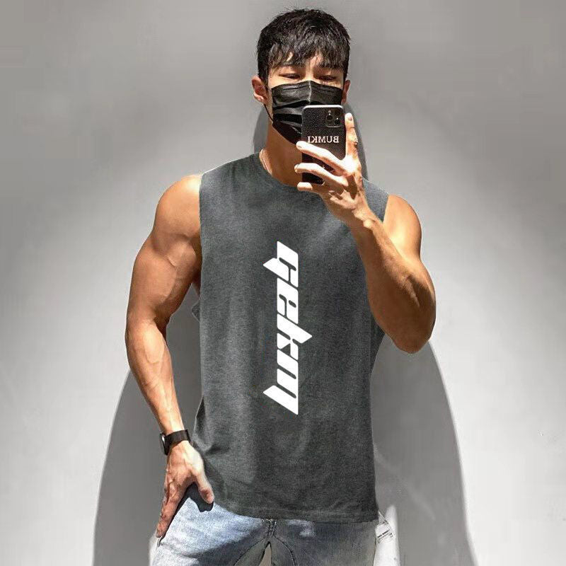 Running training waistcoat loose sports T-shirt quick-drying top
