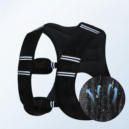 Running weighted sandbag vest