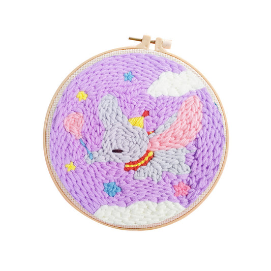 Russian Poke Embroidery DIY Craft Kit with Linen and Wool