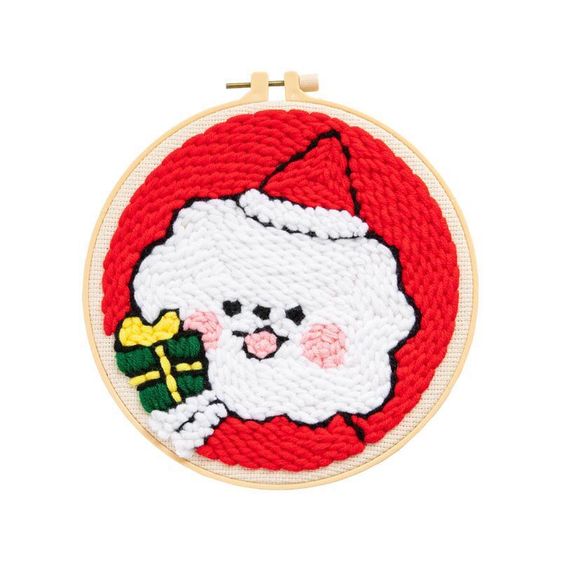 Russian Poke Embroidery DIY Kit with Cartoon Designs