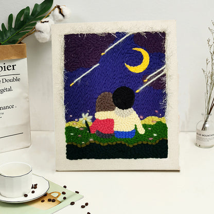 Russian Poke Embroidery DIY Kit with Cartoon Designs